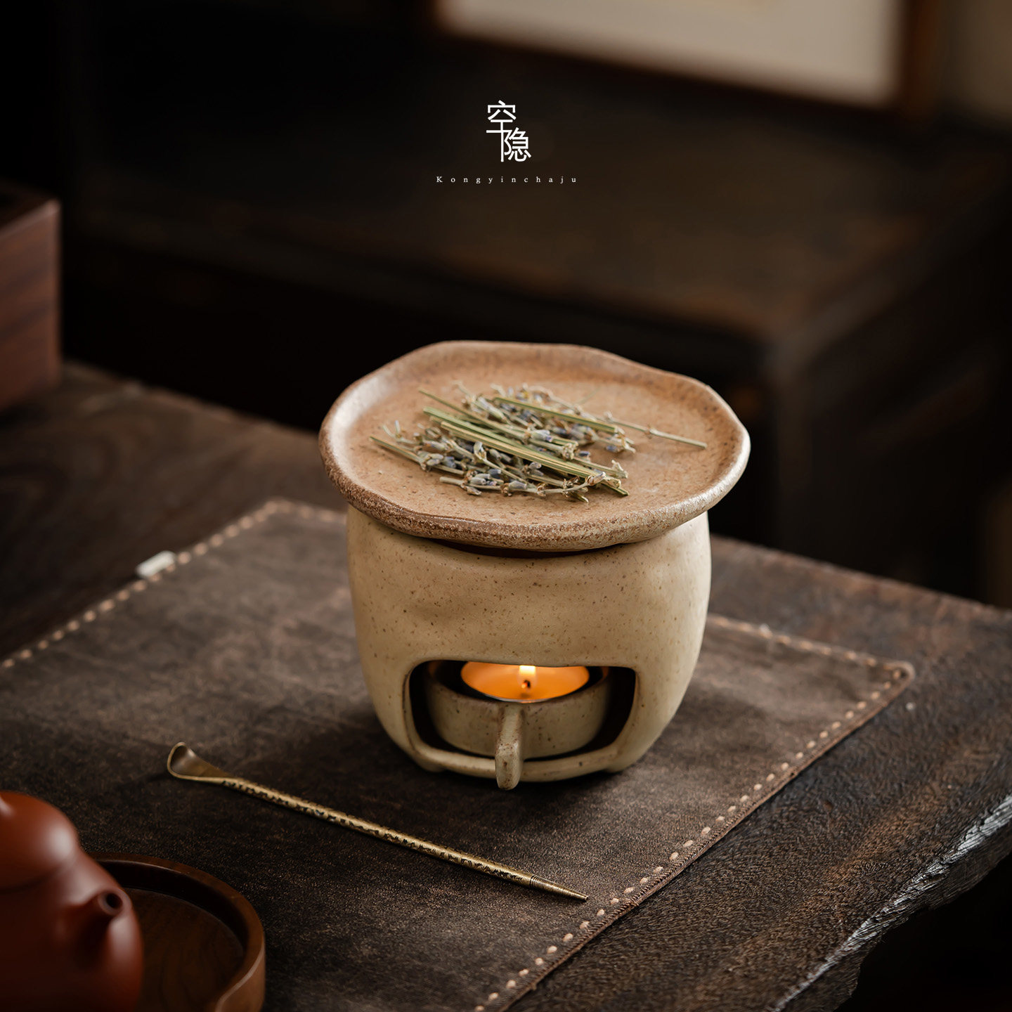 空隐复古陶瓷加热煮茶炉香薰炉家用茶艺炉子香料燃烧器蜡烛加热器,淘宝优惠券,粉丝福利购,淘宝优惠卷