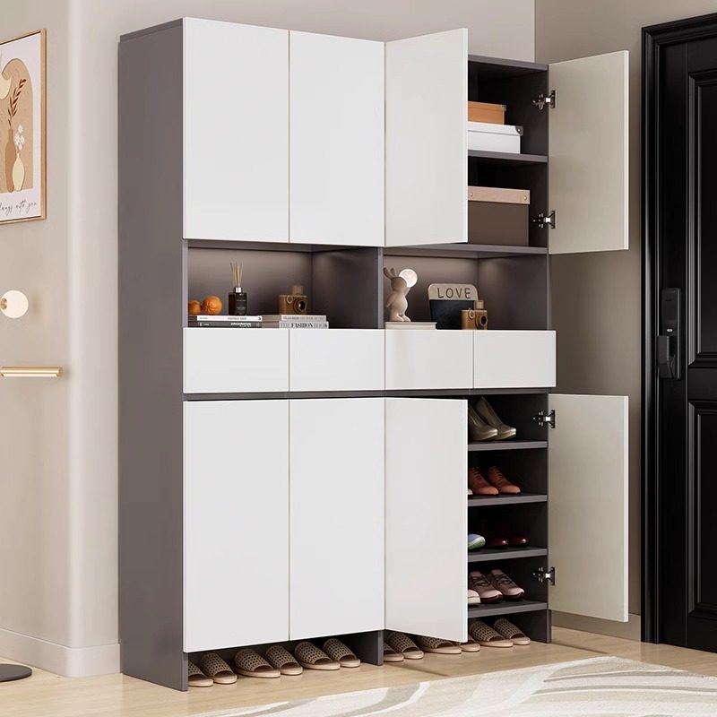 蜂窝铝鞋柜家用门口入户收纳玄关一体靠墙储物走廊用高款立式鞋架,淘宝优惠券,粉丝福利购,淘宝优惠卷