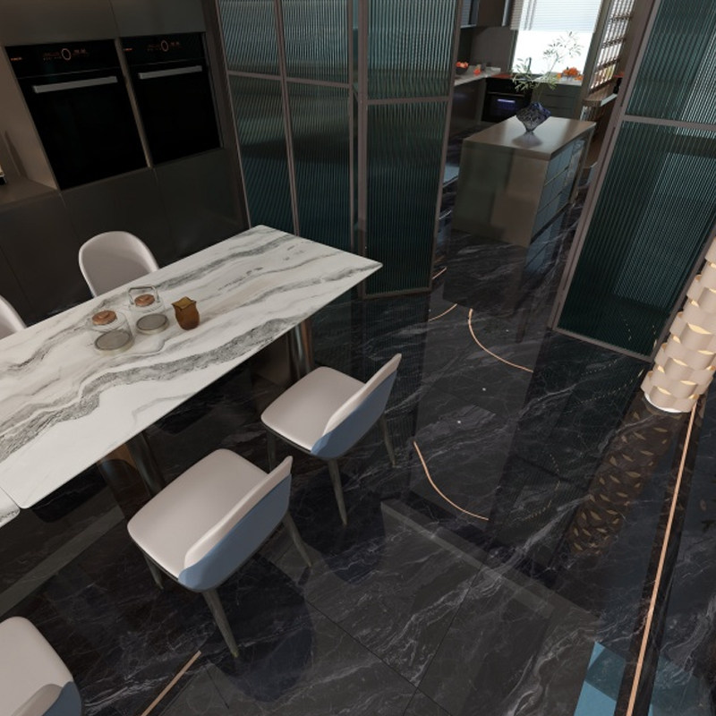 佛山奢石瓷砖批发600x1200亮面大理石地板砖酒店别墅工程家装磁砖