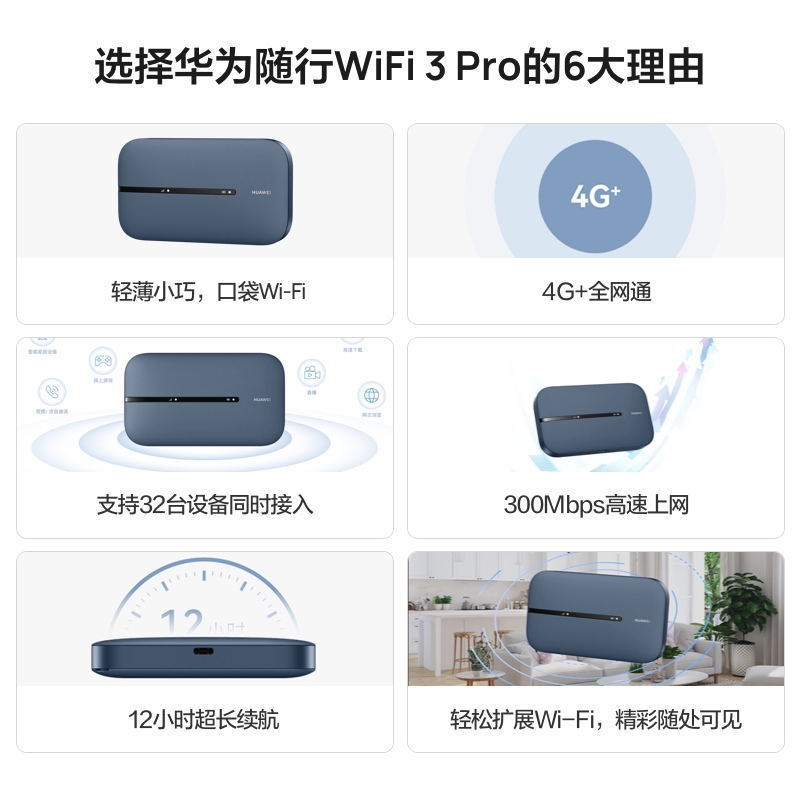 华为E5783随行WiFi 3 Pro 4G随身mifi无线路由器适用E5783-836 - 图3