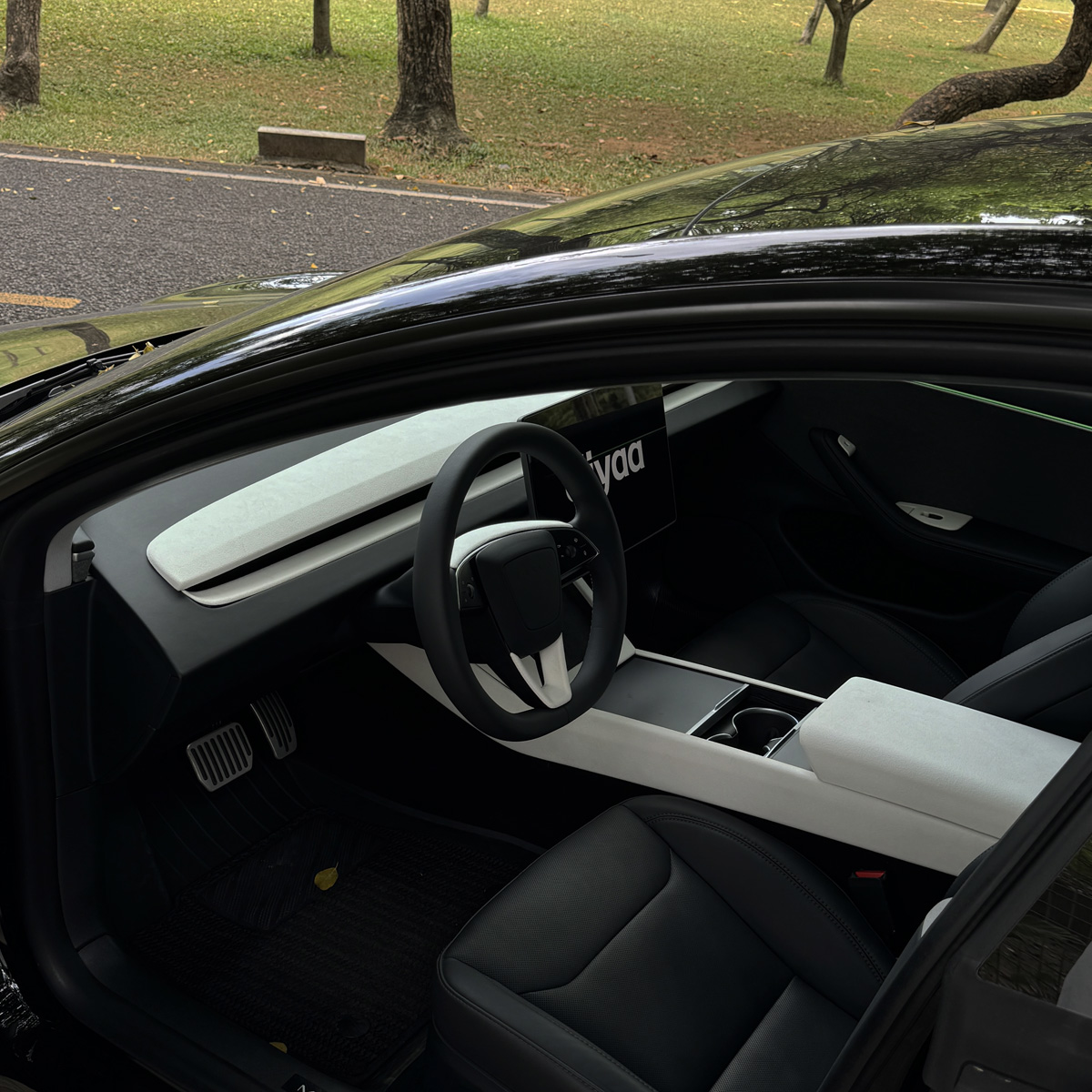 小驾 短绒翻毛仪表台饰条 适用特斯拉ModelY/YL/3焕新版 - 图1