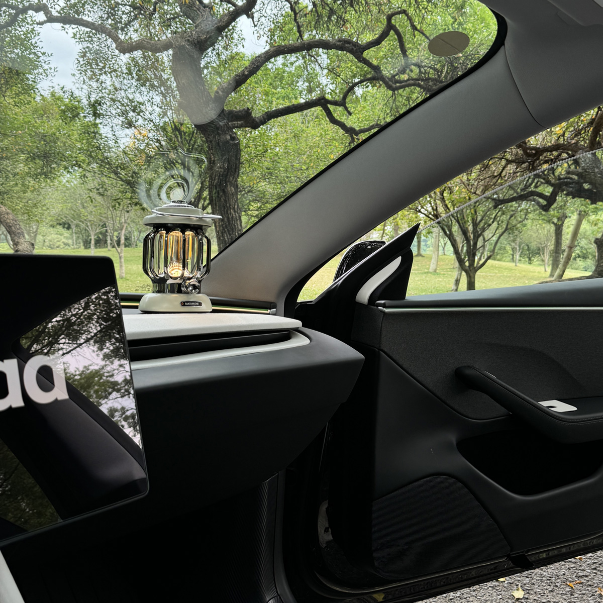 小驾 短绒翻毛仪表台饰条 适用特斯拉ModelY/YL/3焕新版 - 图2