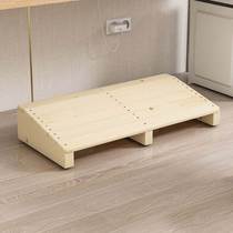 Step foot stool solid wood footboard footrest footrest footrest footrest solid wood can be ordered as cushion foot