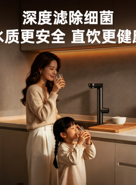 【政府补贴15%】NEATMAX厨下净水器家用陶氏RO反渗透零陈水双出水