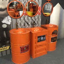 Iron Art Washroom Toilet Retro Industrial Wind Oil Barrel Creative Milk Tea Shop Bar Toilet Wash Basin Gym