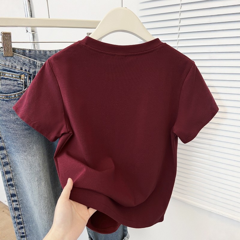 马年本命红福马印花短袖t恤女时尚洋气小个子显瘦圆领正肩上衣ins,淘宝优惠券,粉丝福利购,淘宝优惠卷