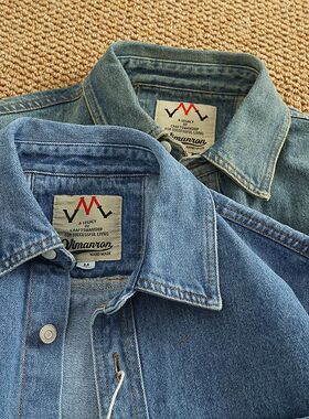 American Sle Casual Men's Long Sve Denim irt Pure Cotton Hea