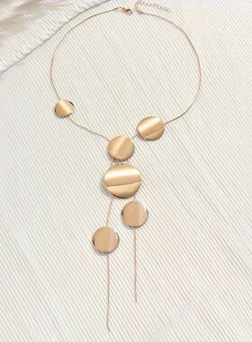 Vintage Gold Color Simple Europe and America Exaggerated Irr