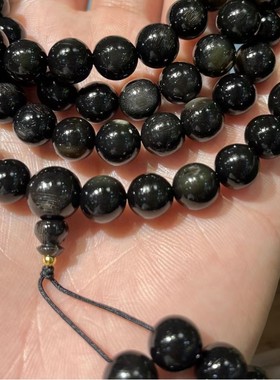 【保真】披毛犀108颗手串纹理清晰稀品收藏把玩文玩高端牛角限量