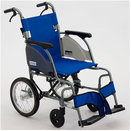 日本三贵MIKI轮椅CRT-2航太铝超轻便折叠轮椅车老人手推旅行便携