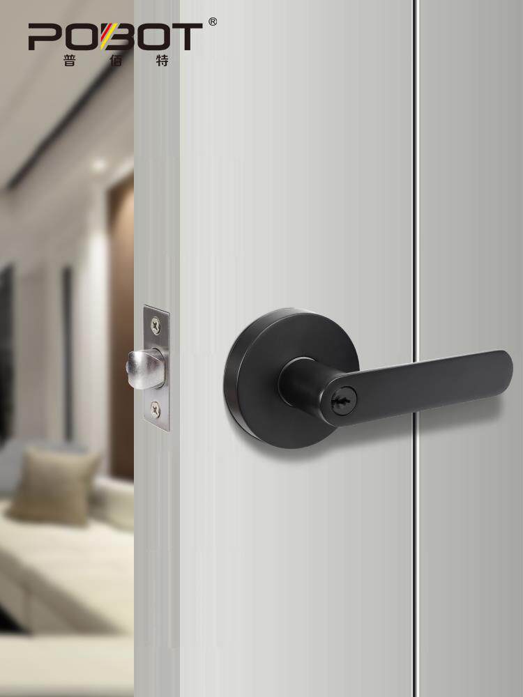 球形门锁替换三杆式执手锁室内门卧室房间门锁家用通用型单舌加厚