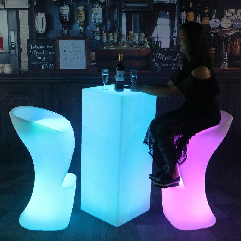 LE鸡发光d酒吧台桌椅组合清吧散台休尾酒桌户外活动阳台D闲高脚桌,淘宝优惠券,粉丝福利购,淘宝优惠卷