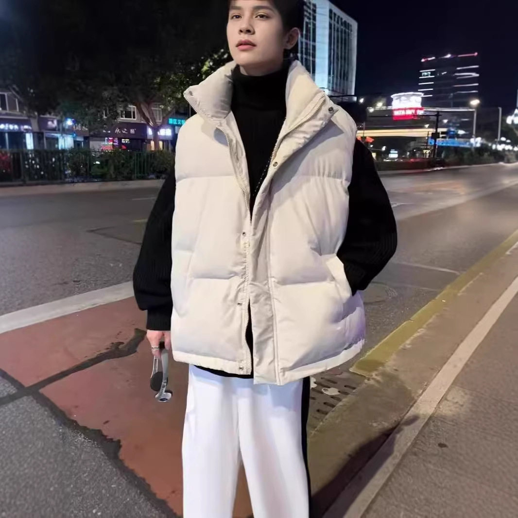 品质男装秋冬季韩版潮流加厚保暖棉马甲男女百搭宽松立领时尚坎肩,淘宝优惠券,粉丝福利购,淘宝优惠卷