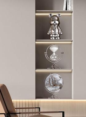 暴力熊酒柜装饰品摆件套装组合现代轻奢高档红酒架家居客厅电视柜