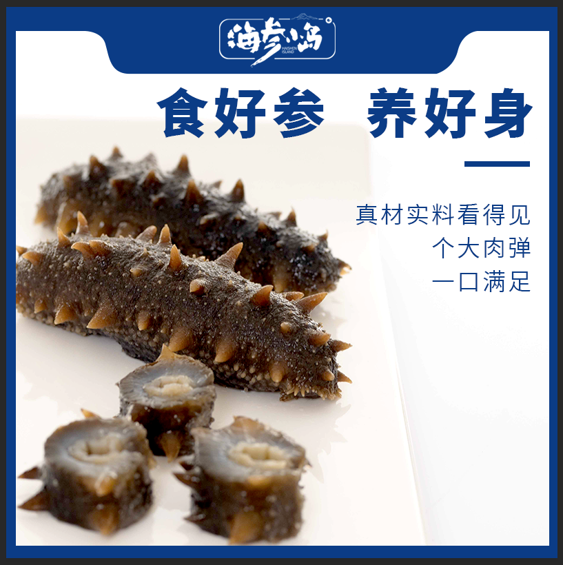 海参小岛 辽渤湾即食海参 500g（20~25头） 天猫优惠券折后￥198包邮