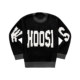 WHOOSIS (not known as it is) pixel logo gradient sweater round neck pullover spring new versatile men