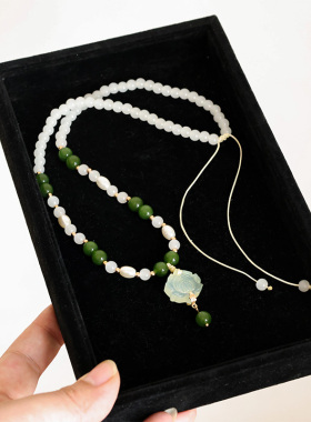 夏季新款简约清新软璎珞国风日常新中式汉服旗袍配饰品锁骨链项链