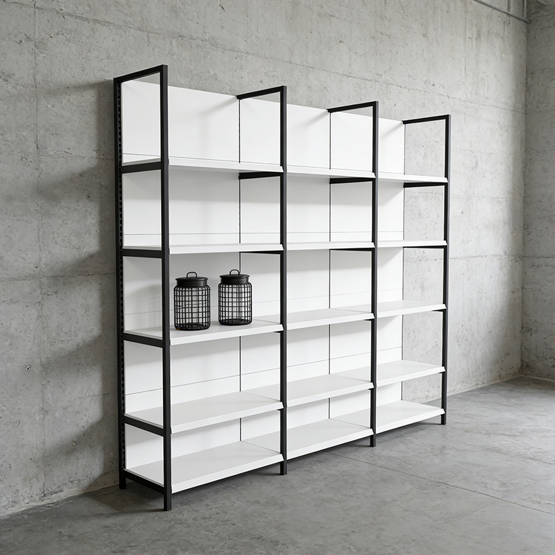 四柱白色超市货架便利店商店文具店多层展示架单面双面零食架子,淘宝优惠券,粉丝福利购,淘宝优惠卷