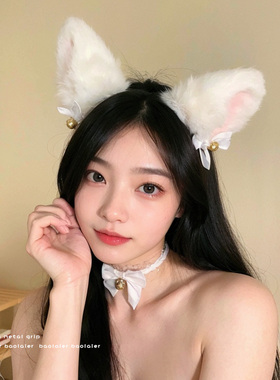 黑色猫耳朵发箍女2026新款