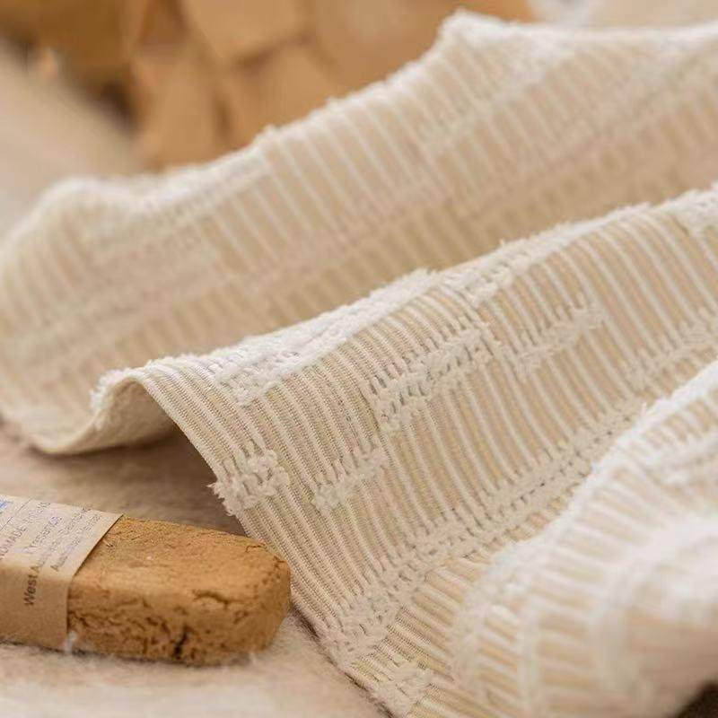 加厚雪尼尔剪花窗纱亦布亦纱透光不透人客厅阳台奶油法式风纱帘,淘宝优惠券,粉丝福利购,淘宝优惠卷