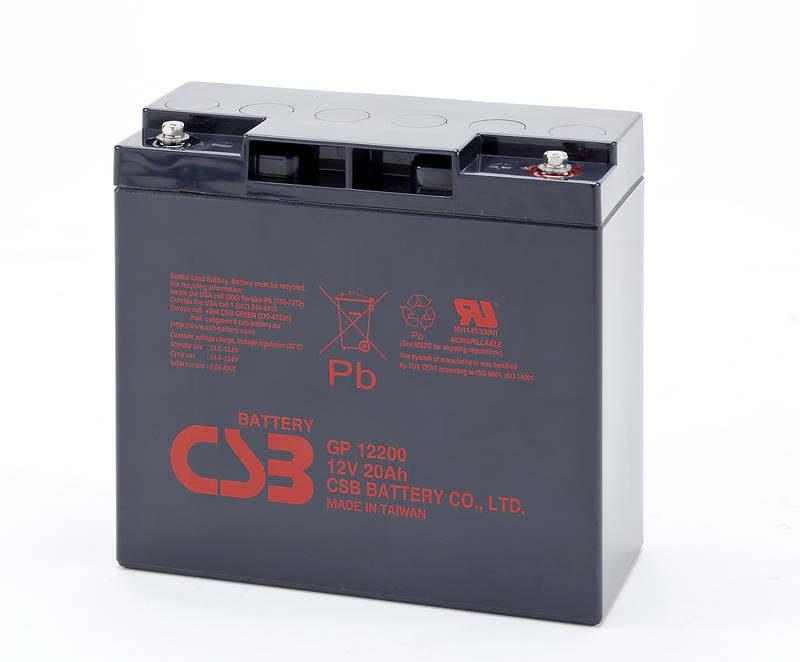 全新CSB铅酸蓄电池GP12260/12V26AH 机房直流屏 UPS不间断电源 - 图1