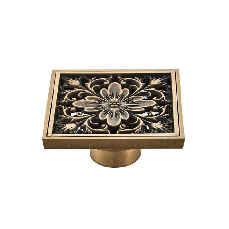 Euro Floor Drains Antique Brass Shower Floor Drain Bathroom - 图3