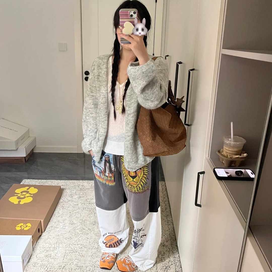 秋冬新款小号麂皮托特包小个子包包复古通勤大容量单肩斜挎大包女 - 图1