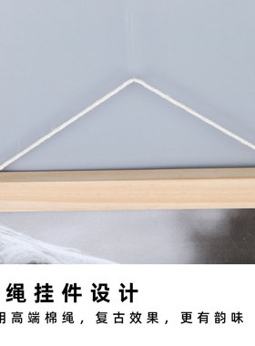 新中式荷花简约装饰挂画办公室书房茶室房间壁画免打孔挂布背景布