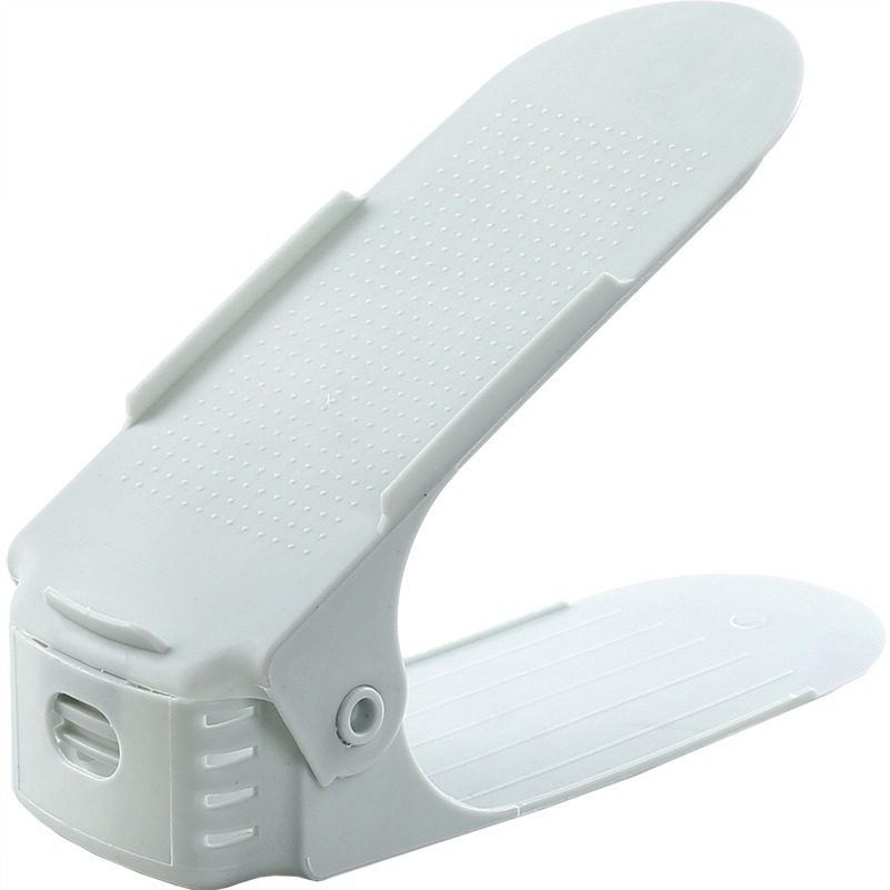 新款 可调节鞋子收纳神器塑料双层鞋架简易家用一体式鞋托架折叠,淘宝优惠券,粉丝福利购,淘宝优惠卷