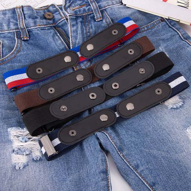 Lazy belt for women, Japanese invisible seamless jeans belt for men, versatile elastic belt