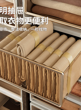 抽屉式收纳箱塑料家用内衣衣橱衣