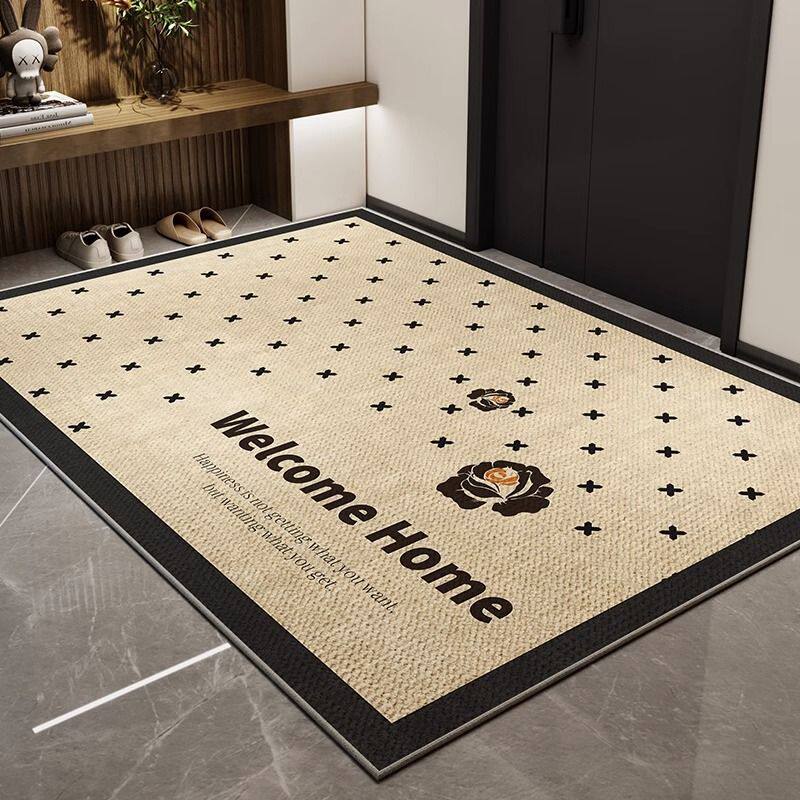 Entrance door floor mat home light luxury high-end villa large