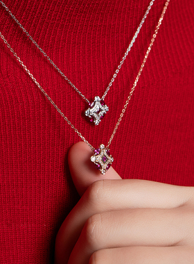 高银版项链女EGEM意境S925纯银