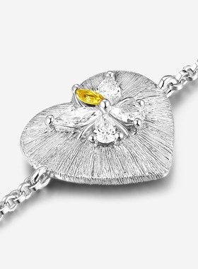 高银版手链女EGEM意境S925纯银