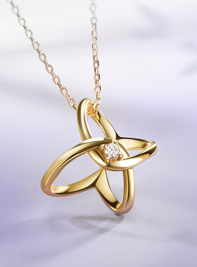 高银版项链女EGEM意境S925纯银