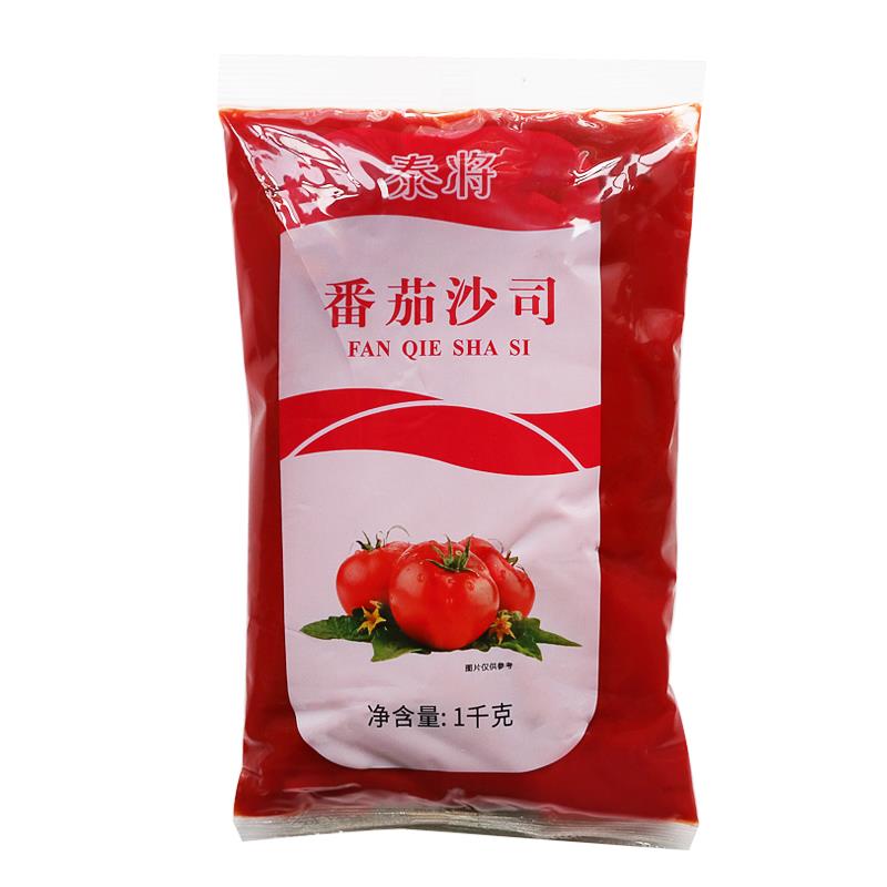 泰将番茄沙司整箱1kg*12袋手抓饼调料西式快餐调味酱薯条蘸酱 - 图3