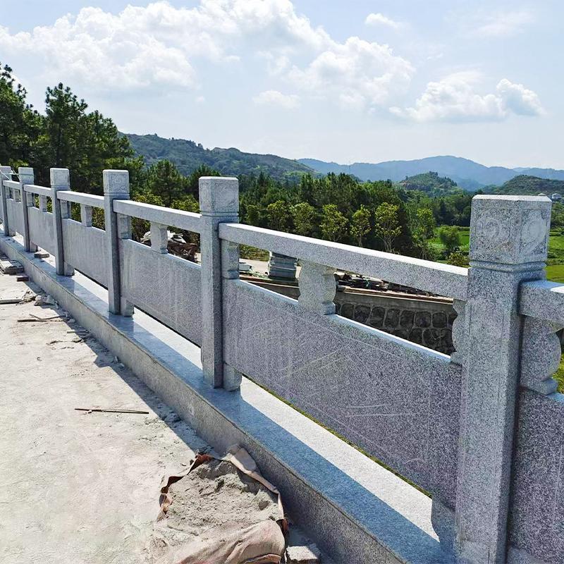 上海花岗岩石雕石头栏杆石护栏河道桥梁阳台旗台大理石浮雕线雕 - 图0