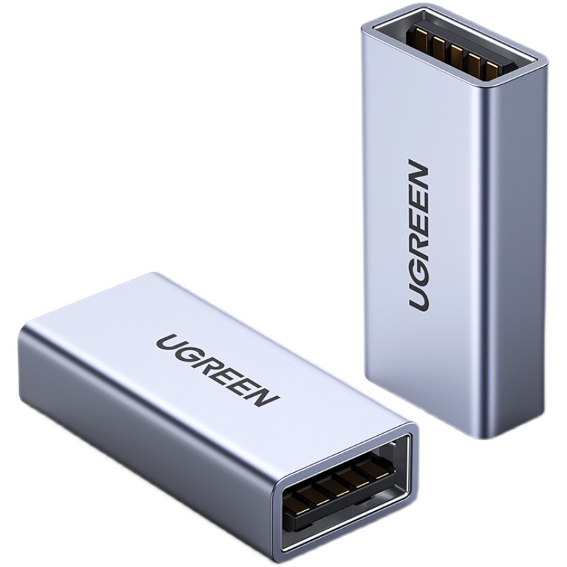 绿联usb3.0母对母双头转接头笔记本电脑手机充电线车载母口usb连接数据线加长对接鼠标键盘U盘通用延长连接器