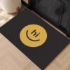 Entrance door silk circle floor mat can be cut at the entrance