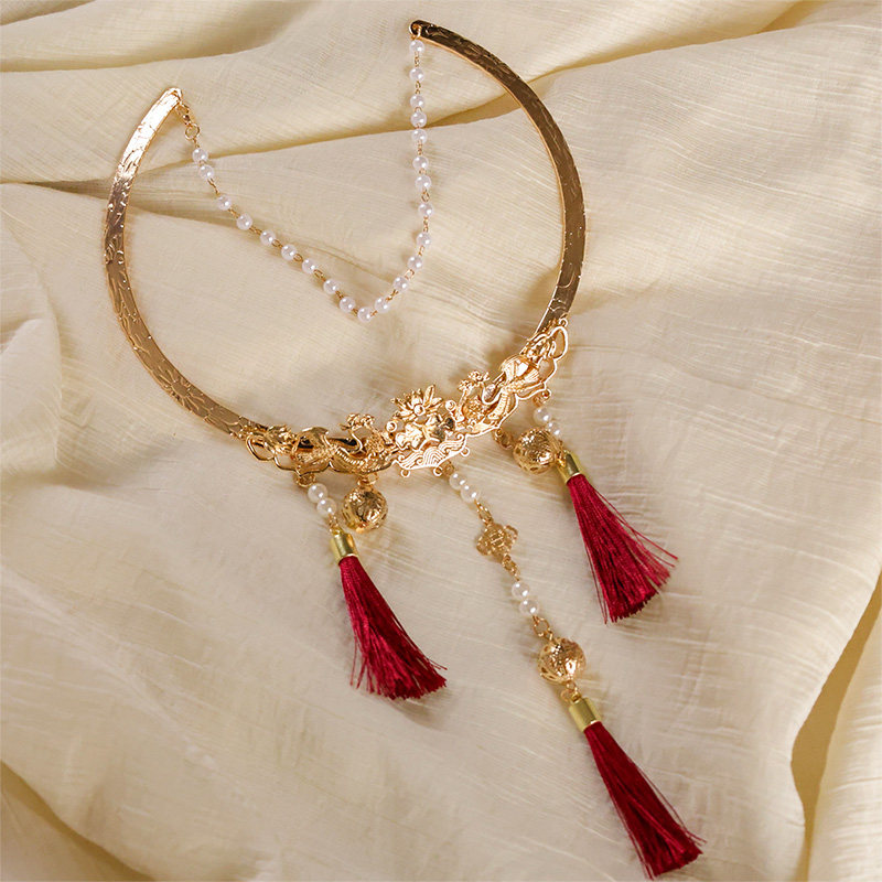 哪吒同款魔童闹海项圈璎珞儿童民族风发饰古风流苏铃铛项链配饰品,淘宝优惠券,粉丝福利购,淘宝优惠卷