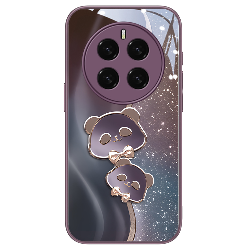 适用荣耀magic7pro手机壳新款magic6鎏金熊猫honor时尚magic5时尚女款magic4可爱液态玻璃magic3防摔保护套 - 图3