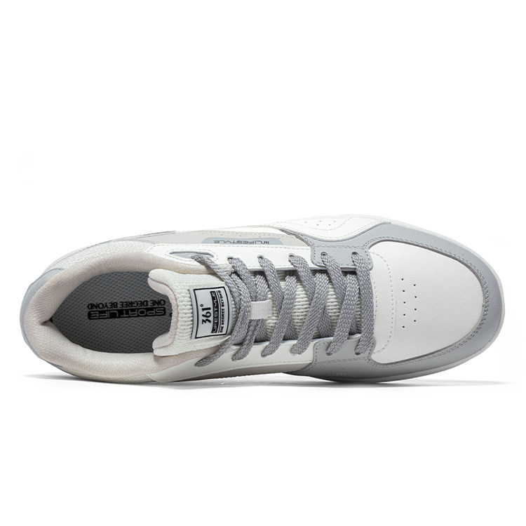 【商场同款】361板鞋男小白鞋2026春季新款低帮皮面运动鞋休闲鞋,淘宝优惠券,粉丝福利购,淘宝优惠卷