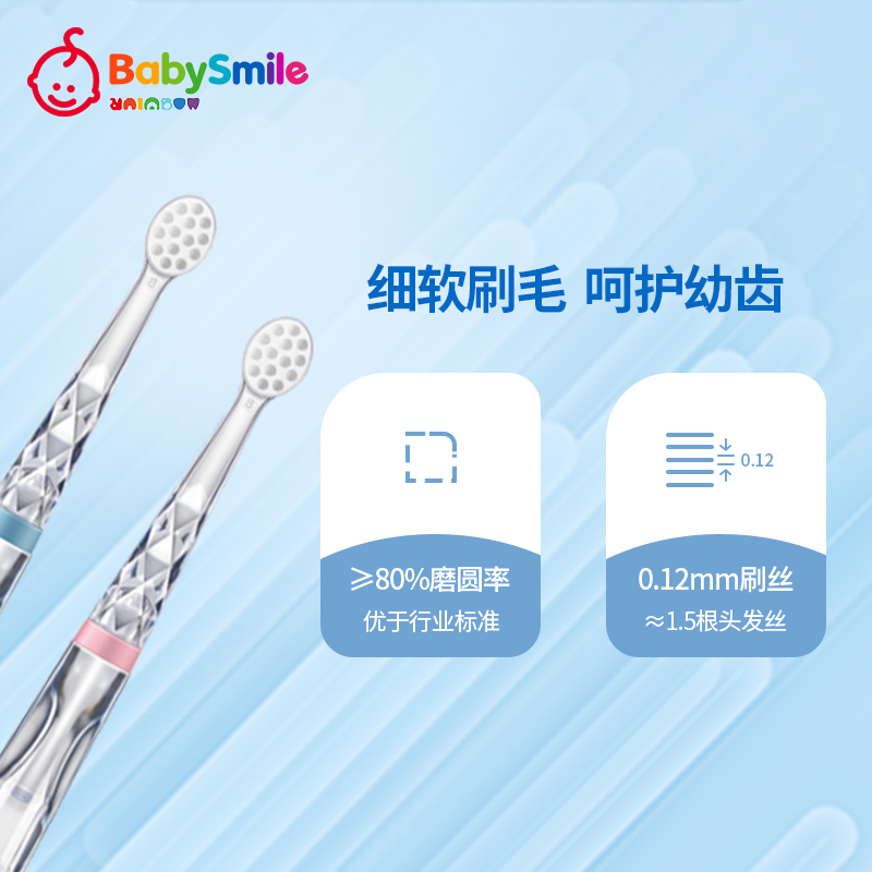 BabySmile儿童牙刷3-12岁软毛换牙宝宝孩子学生护齿大童手动牙刷 - 图3