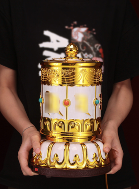 锌合金彩绘筒桶家用摆件