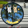 Cute puppy rear view mirror waterproof decorative sticker