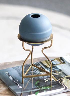 轻奢行星花器摆件样板间儿童房客厅酒柜茶几北欧小号花瓶软装饰品