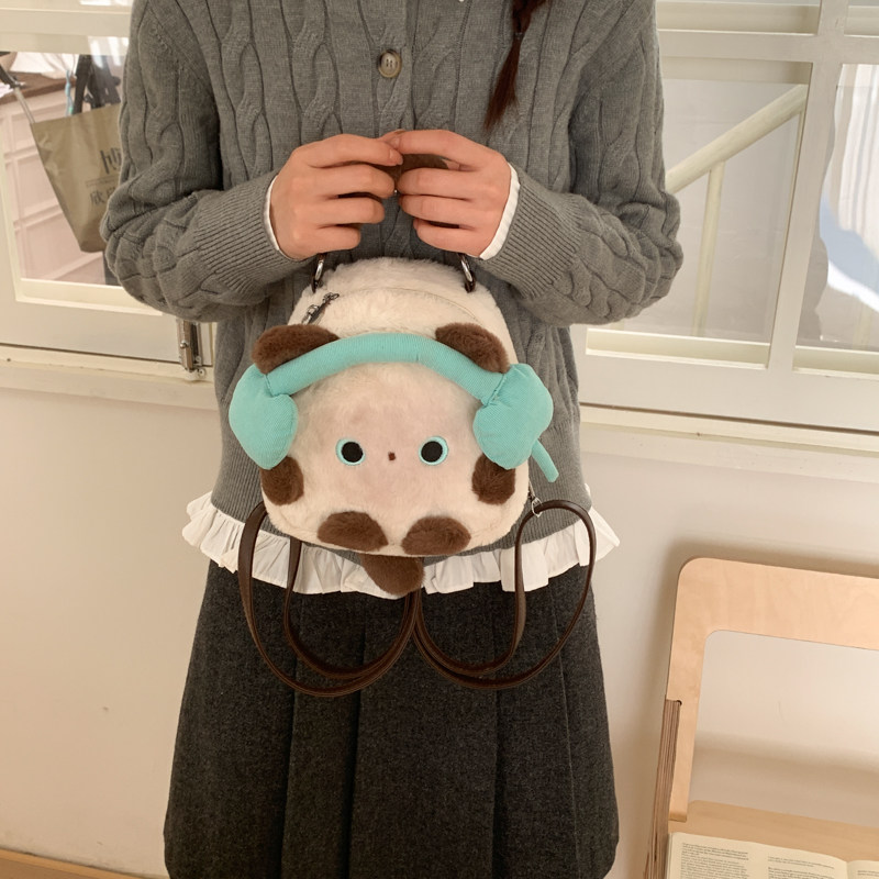 卡通毛绒公仔迷你包包女2026秋冬新款时尚小众设计外出游玩双肩包,淘宝优惠券,粉丝福利购,淘宝优惠卷