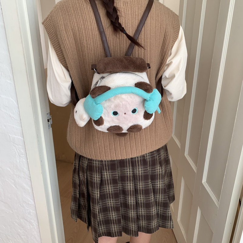 卡通毛绒公仔迷你包包女2026秋冬新款时尚小众设计外出游玩双肩包,淘宝优惠券,粉丝福利购,淘宝优惠卷