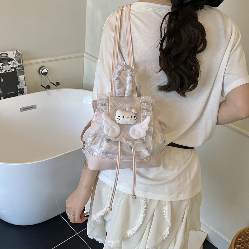 时尚卡通可爱Hellokitty迷你包包女2025新款高颜值超火百搭双肩包,淘宝优惠券,粉丝福利购,淘宝优惠卷