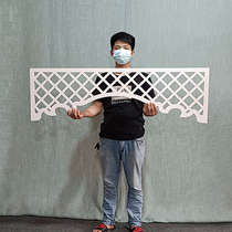 Aisle door lintel solid wood flower lattice carved flower plate decoration hollowed-out partition New Chinese imitation ancient Pass wood sculpted hanging custom